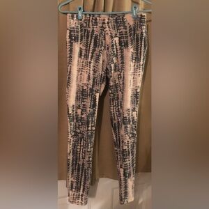 Faded Glory Gray and Light Peachy Tan Patterned Pants